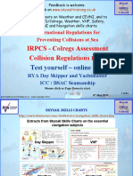 IRPCS - Colregs Assessment Collision Regulations: Test Yourself - Online Quiz