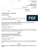 Criminal Complaint Against Chaz Moore