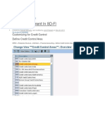 Credit Management Configuration