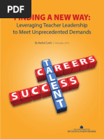 Finding A New Way:: Leveraging Teacher Leadership To Meet Unprecedented Demands