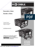 Generator and Engine Generador y Motor Gerador e Motor: PCI2200 PCI2800 PCI5000