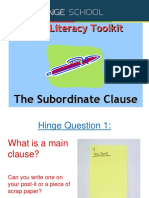 Subordinate Clauses