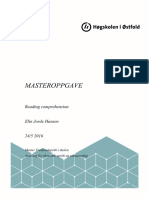 16-00400-21 Masteravhandling - Reading Comprehension, Elin Jorde Hansen - Docx 267995 - 1 - 1