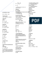 Formulas Termodinámica