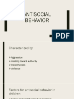 Antisocial Behavior