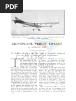 Monoplane Vs Biplane