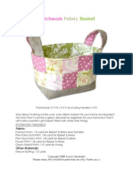 Patchwork Fabric Basket