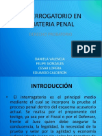 Interrogatorio en Materia Penal