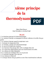 Le Deuxiéme Principe de La Thermodynamique