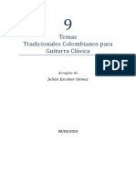 9 Temas Tradicionales Colombianos para Guitarra Clásica PDF