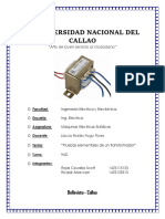 Informe, Pruebas Elementales de Un Transformador