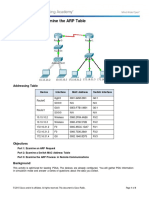 5.3.2.8 Packet Tracer - Examine The ARP Table (Finish)