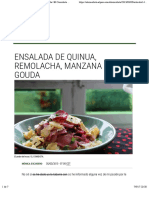 Ensalada de Quinua, Remolacha, Manzana y Gouda