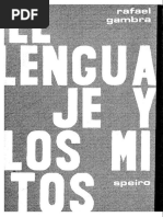 RAFAEL GAMBRA - El Lenguaje y Los Mitos