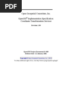 01-009 OpenGIS Implementation Specification Coordinate Transformation Services Revision 1.00 2 PDF