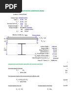 Composite Beam Simply Supported Design