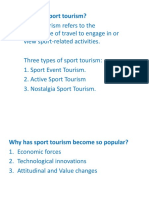 Developing Sport Tourism