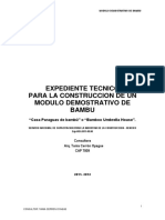 Manual de Expediente Tecnico de Estructuras de Bambu - Sencico PDF