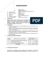 Programa Analitico Seguridad - Pedca