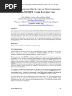 Two Dimensional Modeling of Nonuniformly Doped MESFET Under Illumination 