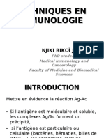 Techniques en Immunologie