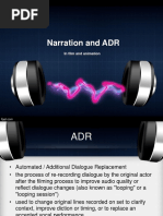 Narration and ADR: in Film and Animation