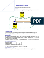 Resistance and Length: Purpose of The Experiment