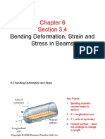 Section 3,4: Bending Deformation, Strain and Stress in Beams