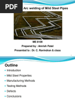 Submerged Arc Welding of Mild Steel Pipes - Amrish Patel