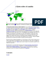 Protocolo de Kioto Sobre El Cambio Climático