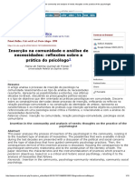 Maria de Fátima Freitas Quintal Psicologia Social Comunitária, Na Comunidade