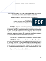 Herança Digital: Valor Patrimonial e Sucessão de Bens Armazenados Virtualmente