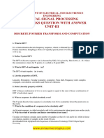 Digital Signal Processing Two Mark Question With Answer Unit III