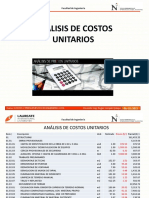 Analisis de Costos Unitarios