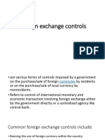  Foriegn Exchange Control