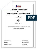 Shriram Institute OF Management Technology: A Project ON 4P'S IN Flexituff