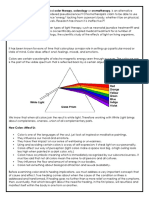 Chromotherapy, Sometimes Called Color Therapy, Colorology or Cromatherapy, Is An Alternative