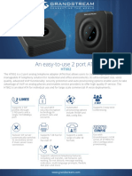 Grandstream GS-HT802 2-Port FXS Analog Telephone Adapter Datasheet