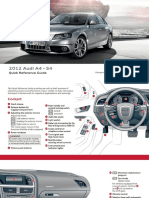 2012 Audi A4 - 54: Quick Reference Guide