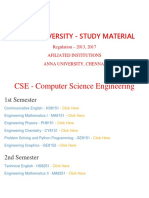 Cse Department - ANNA UNIVERSITY Important Question and Answers - Regulation 2013,2017 - STUDY MATERIAL, Notes