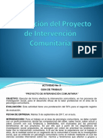 Elaboración Del Proyecto de Intervención Comunitaria