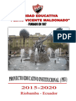 Proyecto1 Educativo Institucional (Pei) Uepvm 2015-2020 PDF