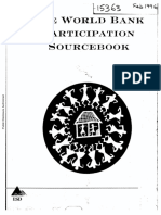 The World Bank Participation Sourcebook PDF