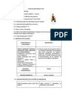 Sesión de Aprendizaje N05 Ciencia y Ambiente Sentidos