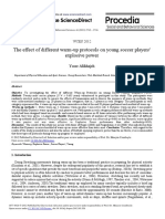 The Effect of Different Warm-Up Protocols On Young Soccer Players' Explosive Power