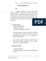 A. - Trabajos de Campo - Reconocimiento Topográfico. - Señales y Monumentación - Levantamiento Topográfico, Que Consiste en