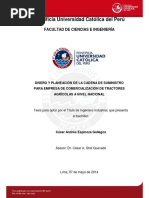 Espinoza Cesar Diseño Cadeena Suministro Empresa Comercializacion Tractores Agricolas Nacional