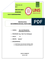 Informe 6 Procesos Determinacion Del Punto Mas Frio