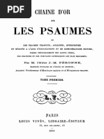 Chaine or Sur Les Psaumes - Abbé J.-M. PÉRONNE PDF