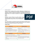 Plan Estrategico de Consorcio Lamar Sac